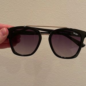 Quay black and gold sunglasses - perfect condition